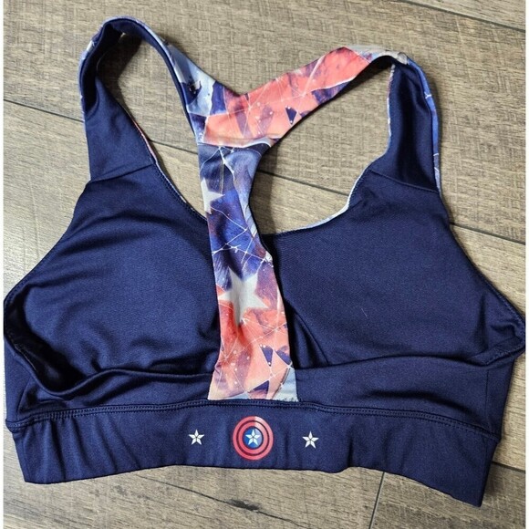Her Universe Marvel Captain America Sports Bra - Picture 4 of 5